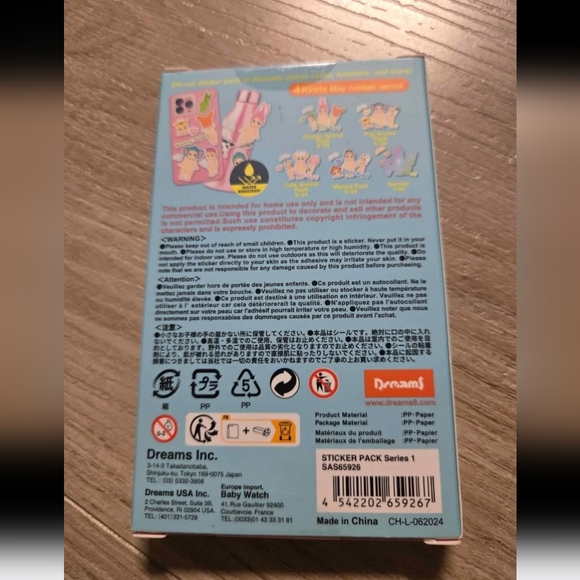 Sonny Angel Sticker Pack Blind Box - Picture 2 of 3